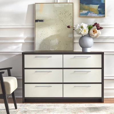 6 Drawer Chest White Espresso - Buylateral 3 6 Drawer Chest White Espresso - Buylateral