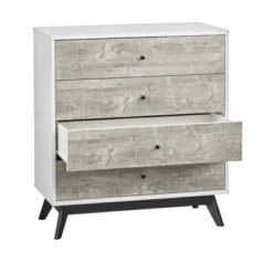 Crislana 4 Drawer Chest White/Weathered Gray - Buylateral -Buylateral GUEST 0c65c92d aa8f 4712 a5bb 756a7c4a93a8