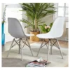 Set Of 2 Elba Dining Chairs White/Gray - Buylateral -Buylateral GUEST 0d29f304 e3e4 42f7 9d64 a7dd3a81f32e