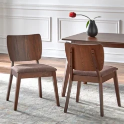 7Pc Bernard Mid-Century Dining Set Walnut - Buylateral -Buylateral GUEST 0e962bc4 6ecf 47d0 bb1d 3157346d802a