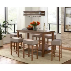 Hathaway Nailhead Counter Height Dining Table Driftwood - Buylateral 9 Hathaway Nailhead Counter Height Dining Table Driftwood - Buylateral -Buylateral GUEST 12f907b1 4658 49b7 a82c 887d4650bc3c