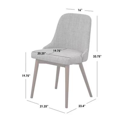 Buylateral Set Of 2 Saville Mid Century Modern Dining Chairs 7 Buylateral Set Of 2 Saville Mid Century Modern Dining Chairs - Image 5