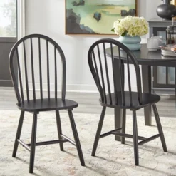 5pc Chadwick Drop Leaf Dining Set With 4 Windsor Chairs - Buylateral -Buylateral GUEST 298650e8 d111 4c1f b85e 957469093a18