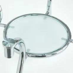 3pc Itza Round Glass Top And Chrome Base Dining Set - Buylateral -Buylateral GUEST 2dfa465f b55d 41f8 9ed3 b64921b564d3