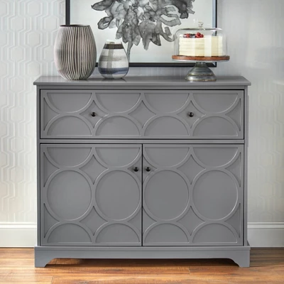 Dawson Circle Front Buffet Cabinet Charcoal Gray - Buylateral 3 Dawson Circle Front Buffet Cabinet Charcoal Gray - Buylateral