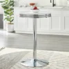 Raleigh Retro Bar Height Pub Dining Table White/Chrome - Buylateral -Buylateral GUEST 3293e6ee 3eb6 4ef5 a5f2 b390666daf31