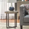 Era Round Contemporary End Table Gray/Black  - Buylateral -Buylateral GUEST 341b6d6c 7be2 4a5c 9a67 120a29b66d34