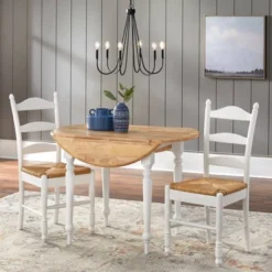3pc Ladder Back Drop Leaf Dining Set Wood/White - Buylateral 8 3pc Ladder Back Drop Leaf Dining Set Wood/White - Buylateral -Buylateral GUEST 39890da1 e04d 42cc a137 afefb030b99c