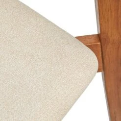 Buylateral Set Of 2 Nettie Mid Century Modern Upholstered Dining Chairs Walnut/Beige -Buylateral GUEST 3ad198d9 355e 4988 bcd2 f4a113e96ae3