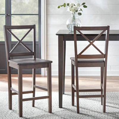 Set Of 2 30" Virginia Cross Back Chairs - Buylateral 6 Set Of 2 30" Virginia Cross Back Chairs - Buylateral - Image 4