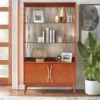 Dennes Mid-Century Modern Wire Accent Storage Cabinet Walnut - Buylateral -Buylateral GUEST 4a168120 db3a 477d 89b5 f8727f7434ae