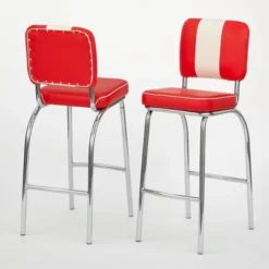 Set Of 2 30" Raleigh Retro Counter Height Barstools - Buylateral -Buylateral GUEST 4e2d974d 7bbd 4e9c b267 be5a03fa1e9b