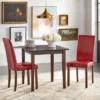 3pc Newark Parson Dining Set Walnut/Red - Buylateral -Buylateral GUEST 57f8d5a1 8adc 455a 8002 f52c47d5c77e