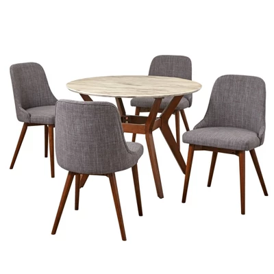 5pc Saville Dining Set Gray - Buylateral 8 5pc Saville Dining Set Gray - Buylateral - Image 6