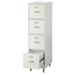 Dixie 4 Drawer Filing Cabinet White - Buylateral -Buylateral GUEST 633be0a5 65c9 44ce a738 5dc88597b2c5