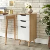 Este 3 Drawer Filing Cabinet Natural/White - Buylateral -Buylateral GUEST 751b19c6 c4f6 48aa 8a02 6ffd82273540