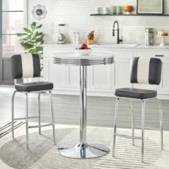 Set Of 2 30" Raleigh Retro Counter Height Barstools - Buylateral -Buylateral GUEST 77054eb0 8b9e 480b 8197 0658a545548d