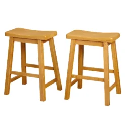 Set Of 2 24" Belfast Saddle Stools - Buylateral -Buylateral GUEST 776e8877 e294 49e1 8b62 bea661c06237
