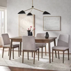 Element Mid-Century Modern Dining Set Walnut - Buylateral