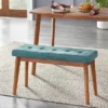Nettie Mid-Century Modern Upholstered Bench Walnut/Teal - Buylateral 1 Nettie Mid-Century Modern Upholstered Bench Walnut/Teal - Buylateral -Buylateral GUEST 7b4c5741 ffb1 4eb6 8dc0 a22796b4d5fd
