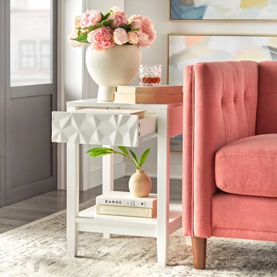 Marquise Modern End Table White - Buylateral 4 Marquise Modern End Table White - Buylateral - Image 2