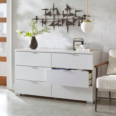 Zuri Six Drawer Chest White - Buylateral 4 Zuri Six Drawer Chest White - Buylateral - Image 2