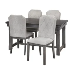 Riga Expandable Dining Set Gray - Buylateral -Buylateral GUEST 8dc7d1bd d2b5 4455 92ee 1ee65b044e97