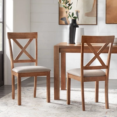 Set Of 2 Verdon Dining Chairs Driftwood - Buylateral 3 Set Of 2 Verdon Dining Chairs Driftwood - Buylateral