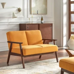 Sonia Loveseat Yellow - Buylateral