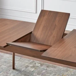 7pc Wave Rectangular Dining Set Walnut/Blue - Buylateral -Buylateral GUEST 92a2dbba eb73 48f6 95c0 853b904a4091 1