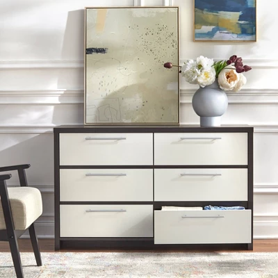 6 Drawer Chest White Espresso - Buylateral 4 6 Drawer Chest White Espresso - Buylateral - Image 2