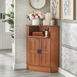 Mission 2 Door 1 Drawer Corner Storage Cabinet Oak - Buylateral 8 Mission 2 Door 1 Drawer Corner Storage Cabinet Oak - Buylateral -Buylateral GUEST 9636a05b ff0a 4faf 81fb f47e8e914aaf