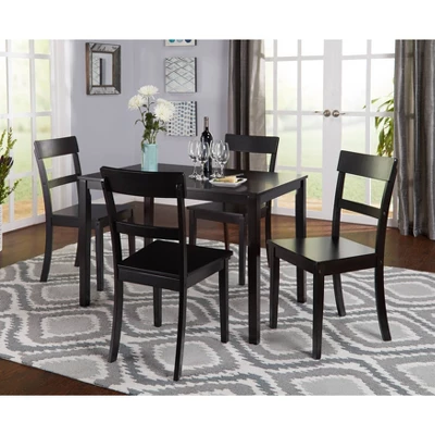 5pc Beverly Dining Set Black - Buylateral 3 5pc Beverly Dining Set Black - Buylateral