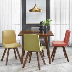 Set Of 4 Clybourn Dining Chair - Buylateral: Mid-Century Modern, Upholstered, Rubberwood Legs 12 Set Of 4 Clybourn Dining Chair - Buylateral: Mid-Century Modern, Upholstered, Rubberwood Legs -Buylateral GUEST 99826b03 3675 4f07 a162 526f6d8630c5