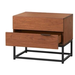 Noble 2 Drawers Nightstand Walnut - Buylateral -Buylateral GUEST 9b8cebd7 3a50 40df afcd d4595d3e802b