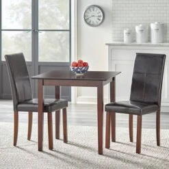 3pc Newark Parson Dining Set Espresso - Buylateral