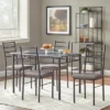 5pc Liv Rectangular Dining Set Black/Gray - Buylateral -Buylateral GUEST a90296c8 33e2 4062 b162 15a5e01374df