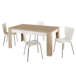 Mandy Dining Set Natural/White - Buylateral -Buylateral GUEST aa2894ce cd78 4c16 a0f3 657804bd9268