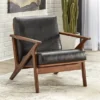 Bianca Mid-Century Modern Armchair Black/Walnut - Buylateral -Buylateral GUEST addbcc04 3ff7 44d1 919b 0da221df7099