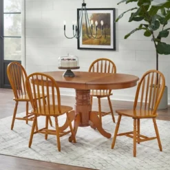 Farmhouse Extendable Dining Table Wood/Oak - Buylateral -Buylateral GUEST aded85e7 24bb 4972 a80f 0822c89ced4f