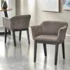 Set Of 2 Jonas Dining Arm Chairs Gray/Black - Buylateral -Buylateral GUEST ae52743e 0b5e 4353 96ac 9782ec9c9e85