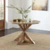 Charlotte Pedestal Dining Table Driftwood - Buylateral