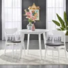 3Pc Tania Dining Set White - Buylateral -Buylateral GUEST b4773256 7475 4deb 8c74 ad32232f46fc