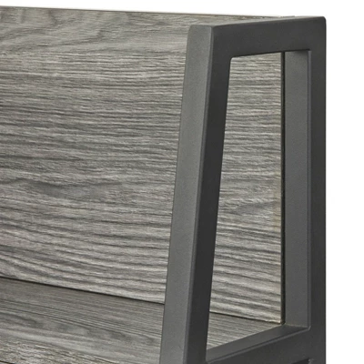 Vermillion Desk With Hutch Black/Gray - Buylateral 4 Vermillion Desk With Hutch Black/Gray - Buylateral - Image 2