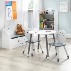 3pc Talori Kids' Table And Chair Set Gray/White - Buylateral -Buylateral GUEST bc1e69d4 876d 480a b7b3 0dd41a244534 1