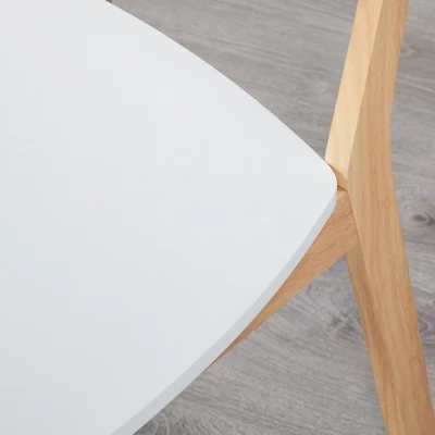 5pc Perla Dining Set White/Natural - Buylateral 7 5pc Perla Dining Set White/Natural - Buylateral - Image 5