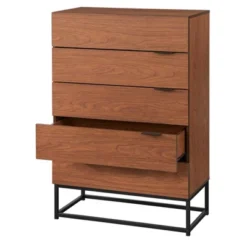 Noble 5 Drawers Chest Walnut - Buylateral -Buylateral GUEST c25e77e5 50c1 4f91 86e4 b1d286767dc8