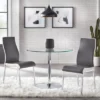 3pc Nora Round Pedestal Table Dining Set Gray/White - Buylateral -Buylateral GUEST cde486d4 3aae 4fb4 bfe2 8e6f82629ff3 1