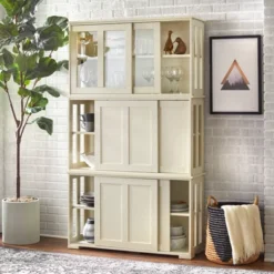Pacific Stackable Cabinet With Sliding Glass Doors Mint Green - Buylateral 9 Pacific Stackable Cabinet With Sliding Glass Doors Mint Green - Buylateral -Buylateral GUEST ce57ff6e da8e 40c0 9bc4 14b76df881af 2