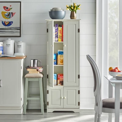 Extra Tall Antique Cabinet White - Buylateral 3 Extra Tall Antique Cabinet White - Buylateral - Image 2